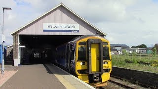 ScotRail Far North Line Georgemas Junction ⇒ Thurso amp Wick 158 721 [upl. by Monk]