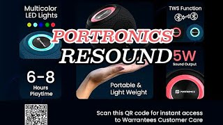 Portronics Resound 5W Bluetooth Speaker portronicsresound portronics speaker geekyfied audio [upl. by Reinert]