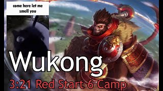 Wukong Jungle Clear Season 13  321 Red Start [upl. by Tiena]