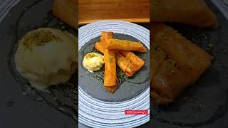 Tahini Halva Dessert Recipe  Tahini Helva Phyllo Rolls shorts shortsvideo [upl. by Nirehtak387]