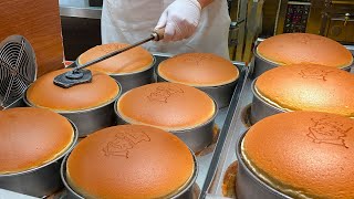 Japanese Street Food  Jiggly Cheesecake Uncle Rikuros Cheese Cake Factory in Osaka Japan [upl. by Tammie]