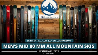 2024 Mens Mid80 mm All Mountain Ski Comparison with SkiEssentialscom [upl. by Atnoid]