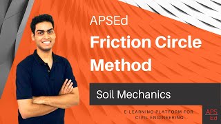 Friction Circle Method Stability of Finite Slopes  Soil Mechanics [upl. by Godderd891]