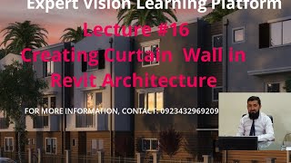 Creating Curtain Wall in Revit Architecture [upl. by Linneman]