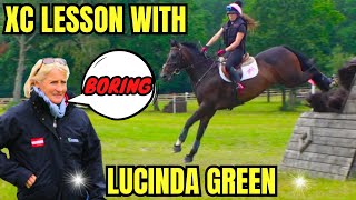 CROSS COUNTRY LESSON WITH LUCINDA GREEN  5 RIDER TEACHES MAXIMUS  VLOG 121 [upl. by Anual776]