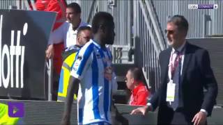 SULLEY MUNTARI WALKS OFF PITCH OVER RACIST CHANTS [upl. by Leunamesoj15]