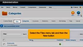 Tutorial How to add the Phoca Download Manager in Joomla [upl. by Irrab]