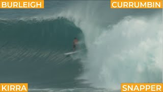 Surfing Cyclone Seth Burleigh Currumbin Kirra Snapper Rocks on January 3 2022 [upl. by Hiller632]