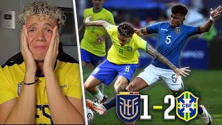 🇦🇷 REACCIÓN a 🇧🇷 BRASIL vs ECUADOR 🇪🇨 PREOLIMPICO SUB 23 2024 [upl. by Notsirb]