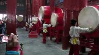 Drum Performance at Beijing Drum Tower [upl. by Norabal]