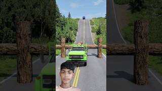 Dumper trucks vs log trap part93automobile shortvideo beamngdriveshorts india usa [upl. by Tish]