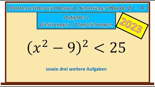 Mathewettbewerb 202223  Runde 2  Aufgabe 1  Gleichungen und Ungleichungen [upl. by Rape952]