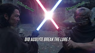 DID THE ACOLYTE BREAK THE LORECANON theacolyte [upl. by Akehs]