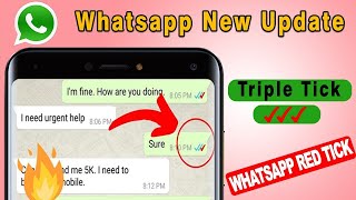 what is red tick in whatsapp do whatsapp red ticks and their meaning [upl. by Ecidna]