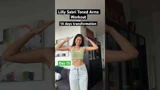 14 days transformation  Lilly Sabri Arms workout armsworkout [upl. by Eleen10]