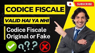 Verifica Codice Fiscale  Codice Fiscale Original Hai Ya Fake  Controllare Codice Fiscale Online [upl. by Akanke]