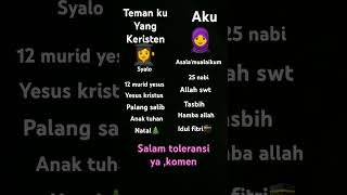 Salam toleransi agamaku islami kalau kalian apa komen👇 [upl. by Etteyniv28]