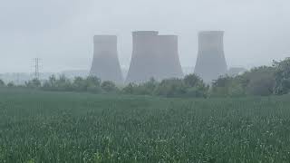 Rugeley power station cooling tower demolition [upl. by Gisser]