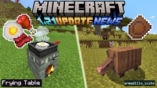 Minecraft 121 News NOWY STÓŁ DO SMAŻENIA MUSZLA PANCERNIKA W PLIKACH [upl. by Kelcy]