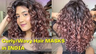 Best HAIR MASKS for CURLY WAVY amp FRIZZY hair in INDIA  Madhushree Joshi [upl. by Means996]