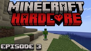 I Started My First Hardcore Minecraft World  Episode 3 [upl. by Thorne]