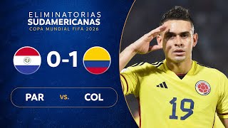 PARAGUAY vs COLOMBIA 01  RESUMEN  ELIMINATORIAS SUDAMERICANAS  FECHA 6 [upl. by Ludlow]