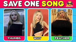 SAVE ONE SONG 🎵 Most Popular Singers and Songs Ever 👑 Music Quiz 2 [upl. by Boonie]