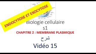 biologie cellulaire s1 vidéo 015  la membrane plasmique شرح [upl. by Ummersen]