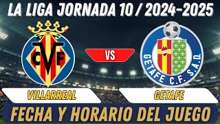 Partido De Liga Hoy Villarreal vs Getafe [upl. by Madel836]