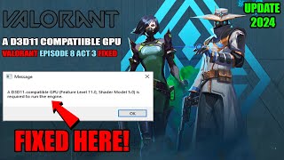 A d3d11compatible gpu feature level 110 shader model 50 is required to run the engine Valorant [upl. by Ydieh]