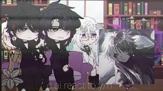 cai react to yn🖤💫  Gacha Club  I hope you like the video [upl. by Naahsar]