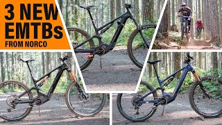 New 2022 Norco VLT eMTB Line We ride the new Norco Range VLT Sight VLT and Fluid VLT eBikes [upl. by Joelie470]