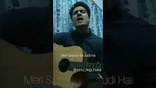 Aabaad Barbaad  Arijit Singh  Slowed  Fingerstyle  Guitar Cover  Sonu Negi Huksi shorts [upl. by Holmun389]