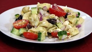 Greek Tortellini Salad  Lynns Recipes [upl. by Otrebmal]