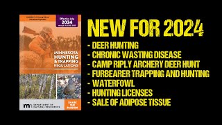 2024 Minnesota Hunting Regulations New for 2024 [upl. by Annaer]