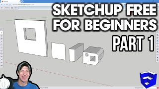 GETTING STARTED with SketchUp Free  Lesson 1  BEGINNERS Start Here [upl. by Aihpled635]