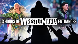 3 HOURS of WrestleMania entrances [upl. by Warde]