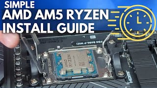 AMD AM5 Ryzen 7000 Series CPU Simple Install Guide [upl. by Dranyar]