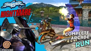 Dreamcast Soul Calibur  Nightmare Arcade Run  Unleashing Dark Power [upl. by Ainoyek958]