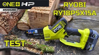 Ryobi Mini Pilarka Łańcuchowa RY18PSX15A  TEST [upl. by Maitund]