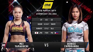 The BEST Of Denice Zamboanga In ONE Championship 🇵🇭🔥 [upl. by Latty]