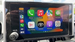 FULL TUTORIAL of Toyota’s New Software System  with apple CarPlay [upl. by Uriiah]