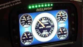 Auto Meters LCD Gauge display is a whole new level of technology Race Dash at SEMA 2012 [upl. by Rebor193]