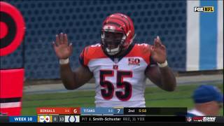 Vontaze Burfict Ejected for Late Hit amp Making Contact w Ref  Bengals vs Titans  NFL Wk 10 [upl. by Sothena391]