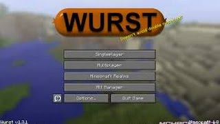 Minecraft Hacked Client 18  Wurst with Download [upl. by Dnalon989]