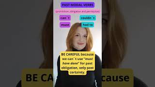 PAST MODAL VERBS  modal verbs of past obligation  past modals of prohibition englishclass [upl. by Raul]