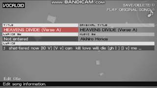 Heavens divide  Metal Gear Soild Peace Walker Vocaloid [upl. by Glovsky]