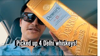 PICKED UP 4 WHISKEYS FROM DELHI  Teachers Dewars Suntory [upl. by Eecats]