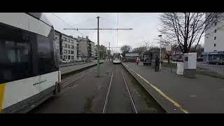 Tramoverlast Antwerpen Linkeroever halte Halewijn in 2020 toen nog zonder overlast [upl. by Hammock]