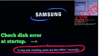 Disk check error at startup  chkdsk error [upl. by Laing]